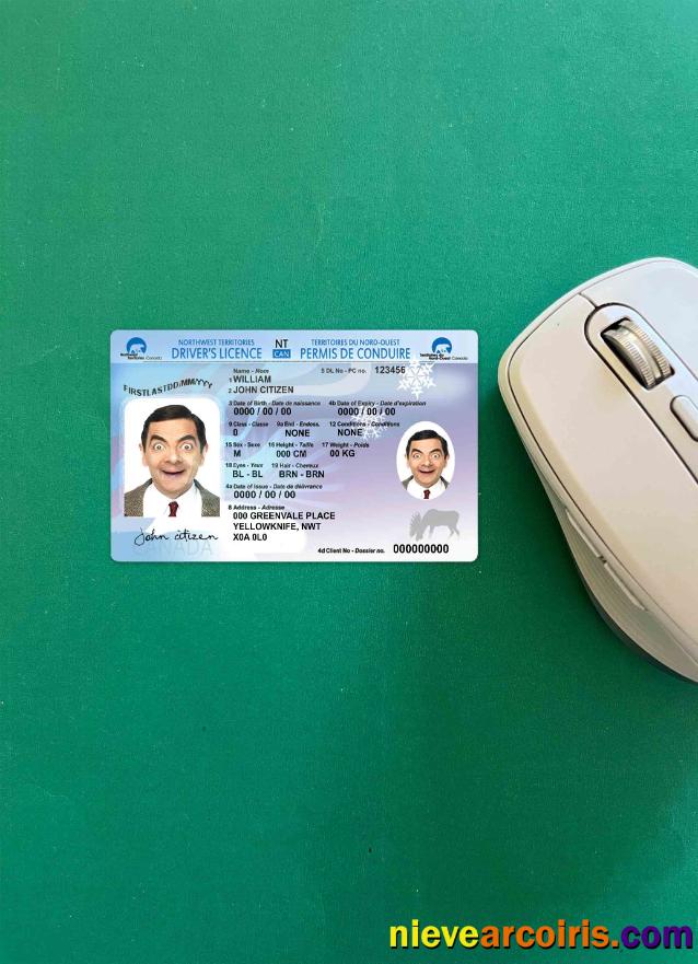 Canada Northwest Territories Canada driving license photolook